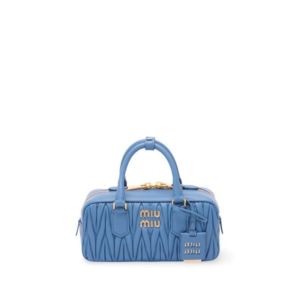 Miu Miu Women `Arcadie` Matelassé Nappa Leather Bag